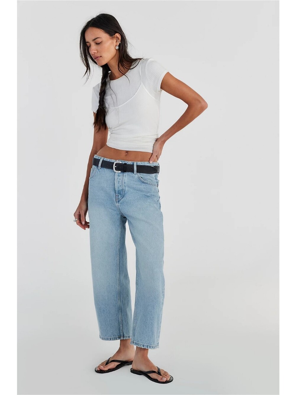 We The Free × Free People Deep Trance Dropped Boyfriend Jeans Sweet Dreams